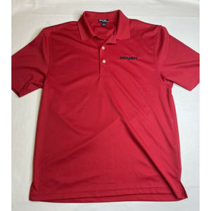 ROUSH Red, Polo Shirt- Size M, 1/4 button